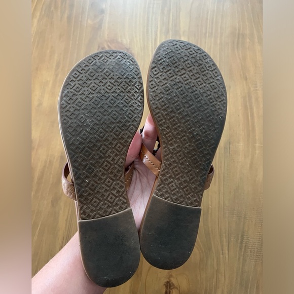 Tory Burch Miller Vintage Vachetta Leather Sandals - Picture 4 of 5